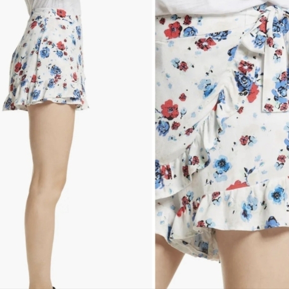 Free people flirting fleurs mini Skort - Picture 5 of 11